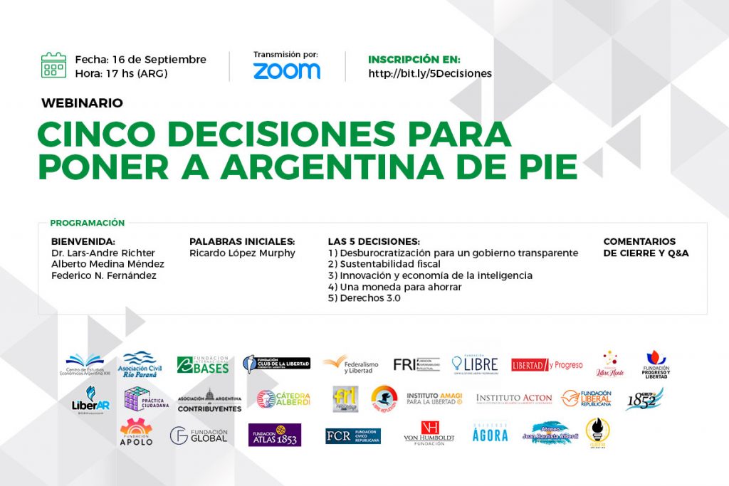 Webinario: Cinco Decisiones para Poner a Argentina de Pie