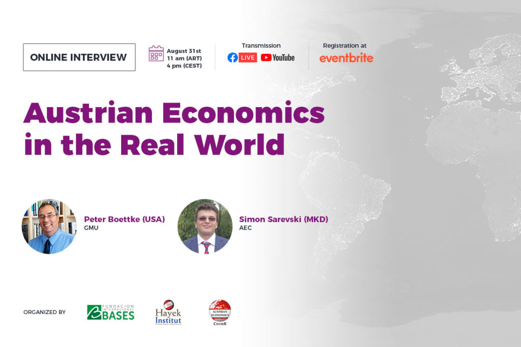 31/08 Peter Boettke Online Interview «Austrian Economics in the Real World»