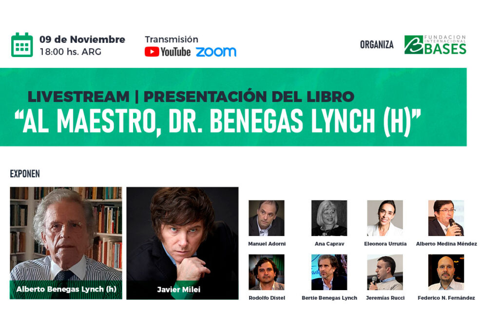 09/11 Livestream: Presentación del Libro «Al Maestro, Dr. Benegas Lynch (h)»